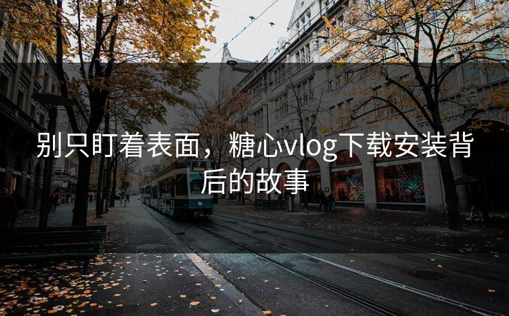 别只盯着表面，糖心vlog下载安装背后的故事